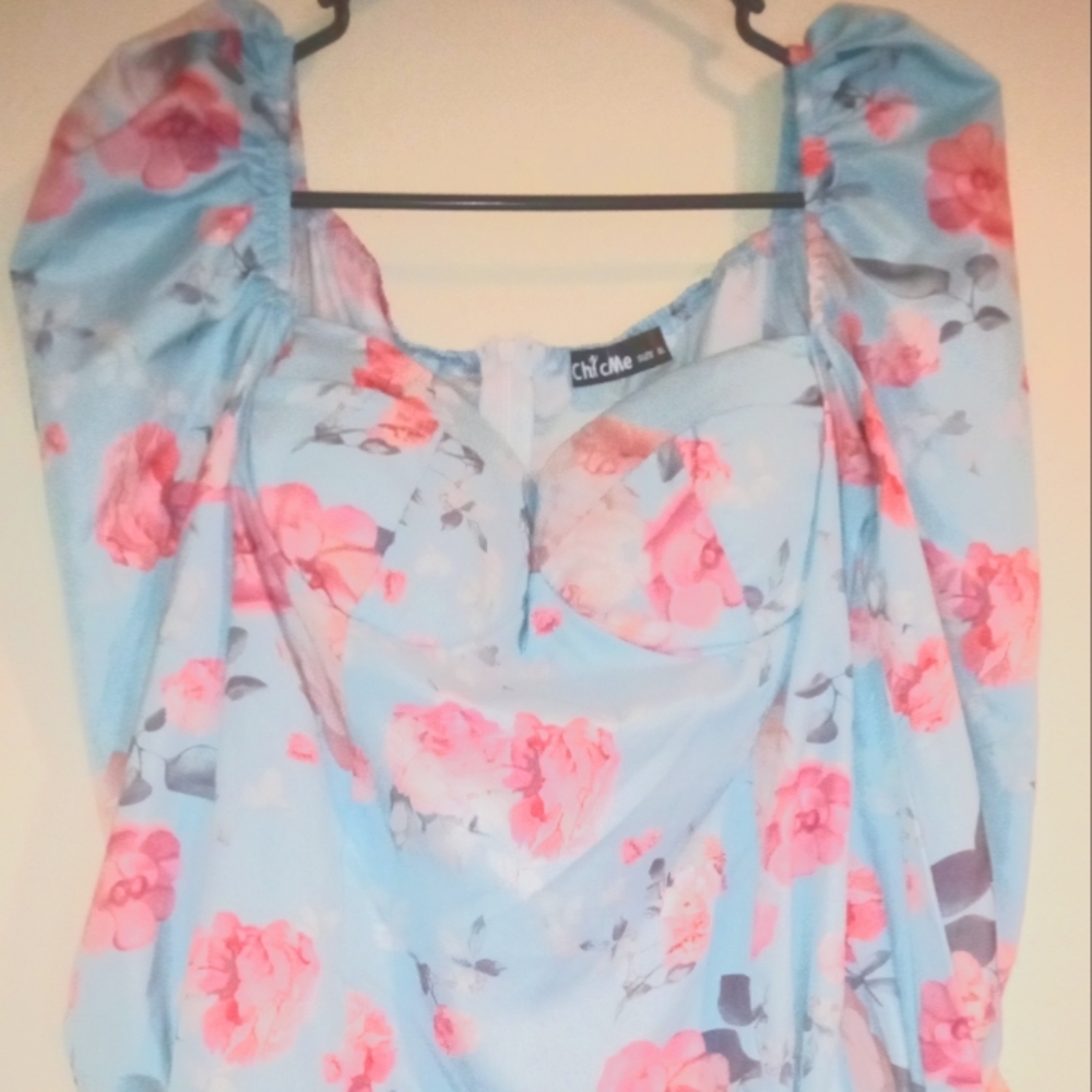 CHIC ME FLORAL PRINT DRESS
